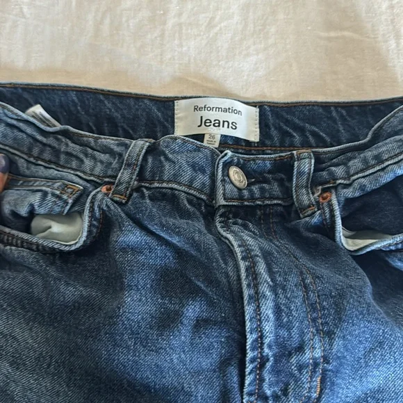 Reformation Cary Cuffed High Rise Slouchy - Picture 7 of 9